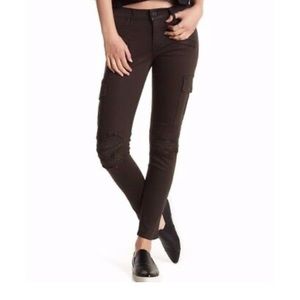NWOT Hudson Colby ankle Moto skinny cargo jeans